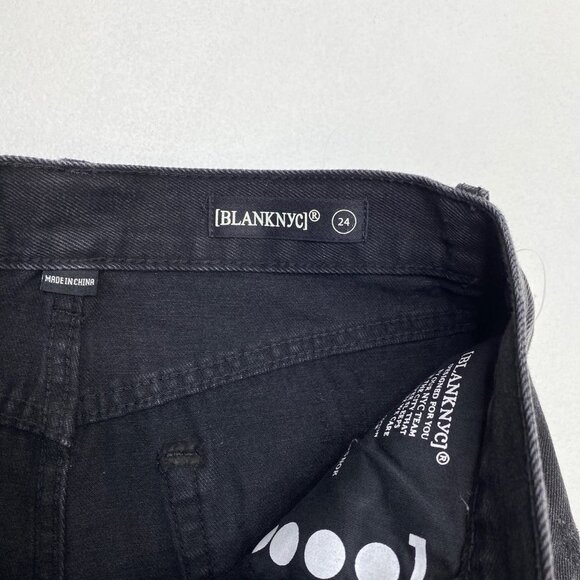 NWT BLANKNYC Black High Waist Distressed Shorts - Picture 7 of 10